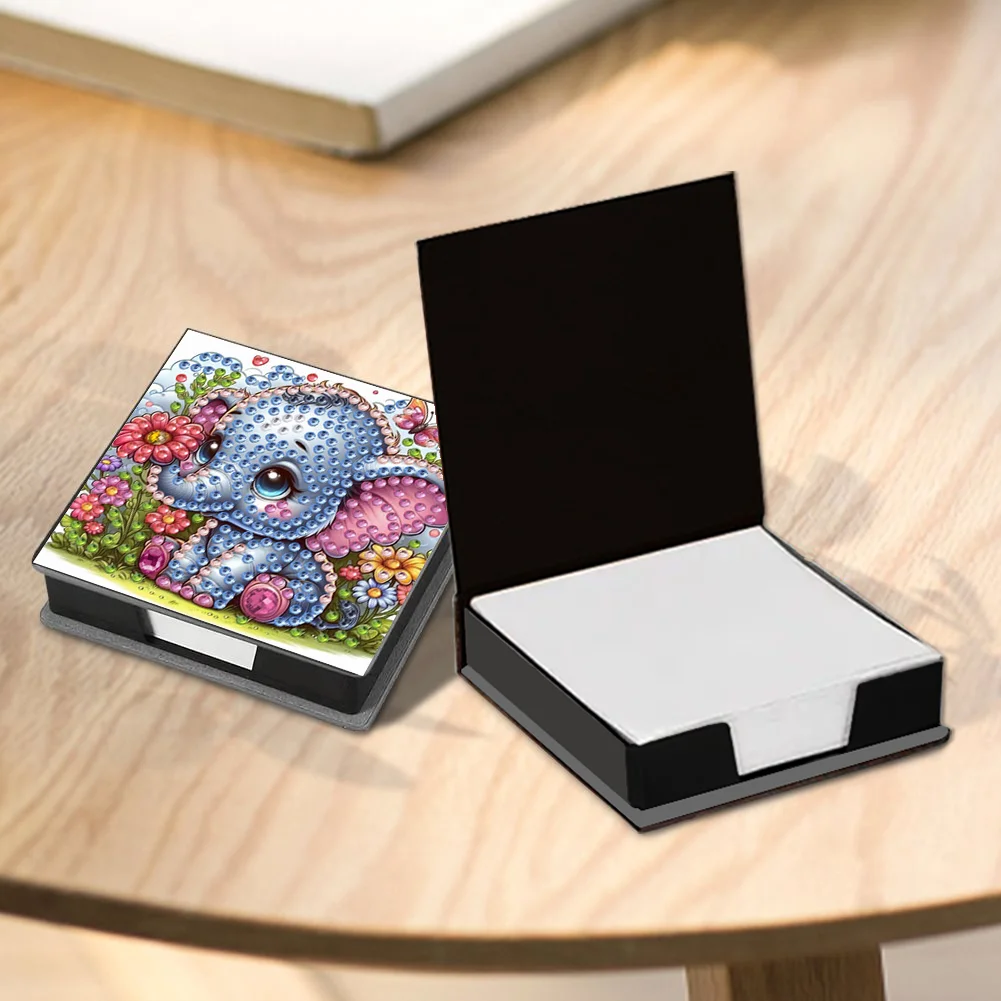1 Piece / DIY Drilling Painting Note Paper Storage Box, Digital Painting, Suitable for Study Rooms, Offices, Meetings, for Recor