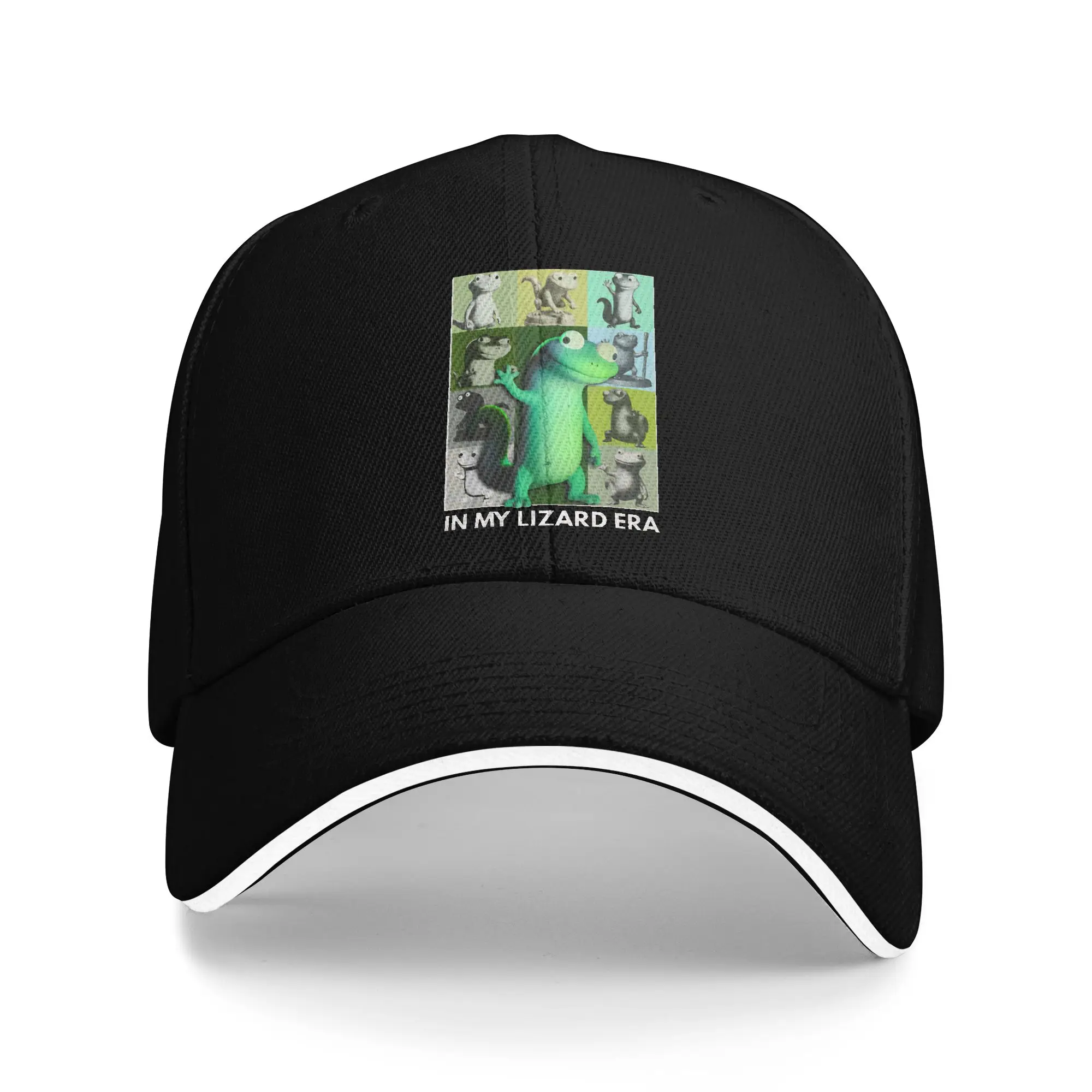 Hoppers In My Lizard Era – Funny Cartoon Gecko Meme Tom Lizard  Baseball Caps Vintage  Sandwich Cap Unisex Breathable Caps Hat