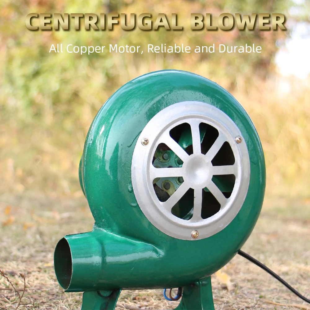 Electric Blower Fan BBQ Fan 220V Low Pressure Blower Centrifugal Blower Mini Blacksmith Forges Iron Shell Blower Fan