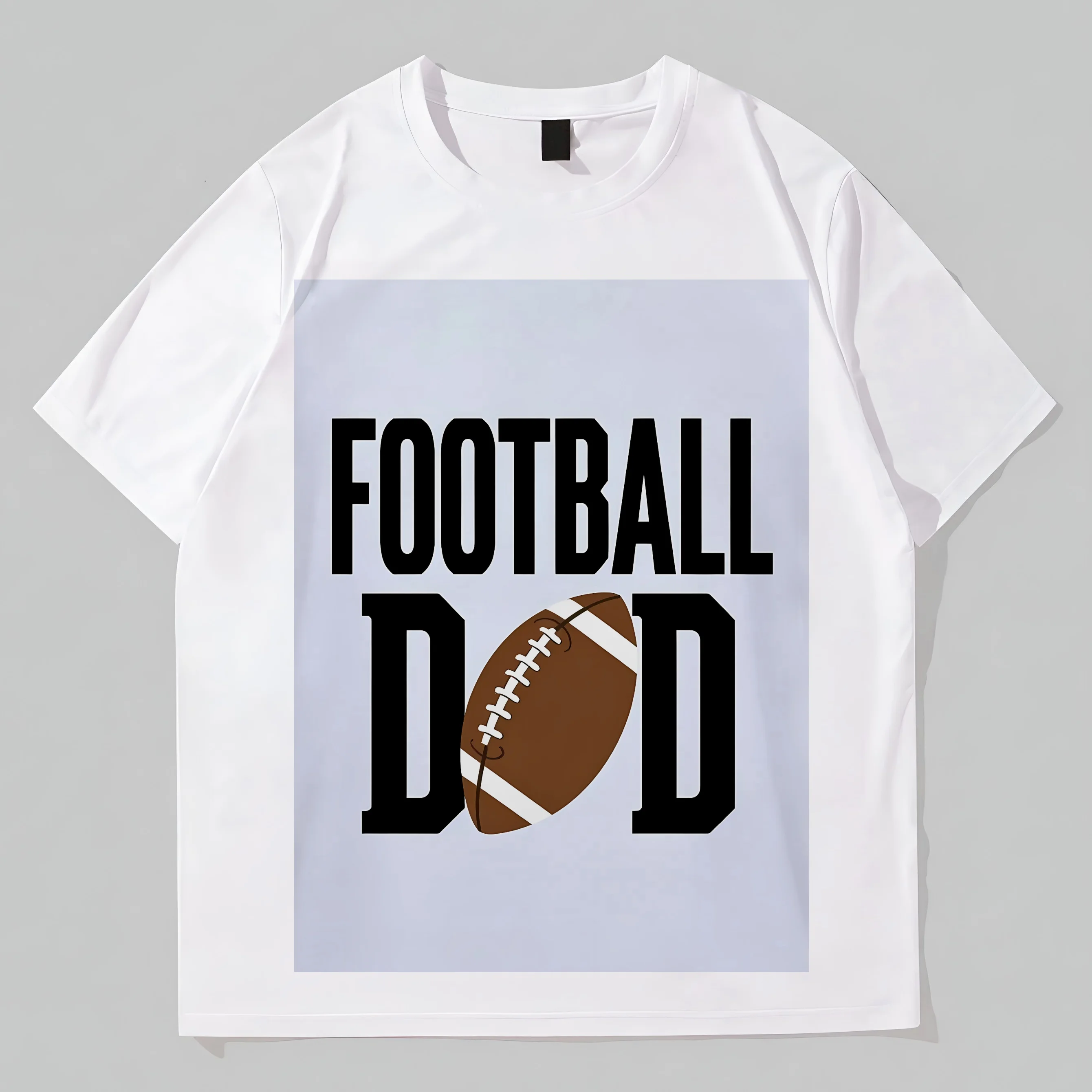 

Teevo Men's Casual T-Shirt Football Dad Print Design for Sports Fans