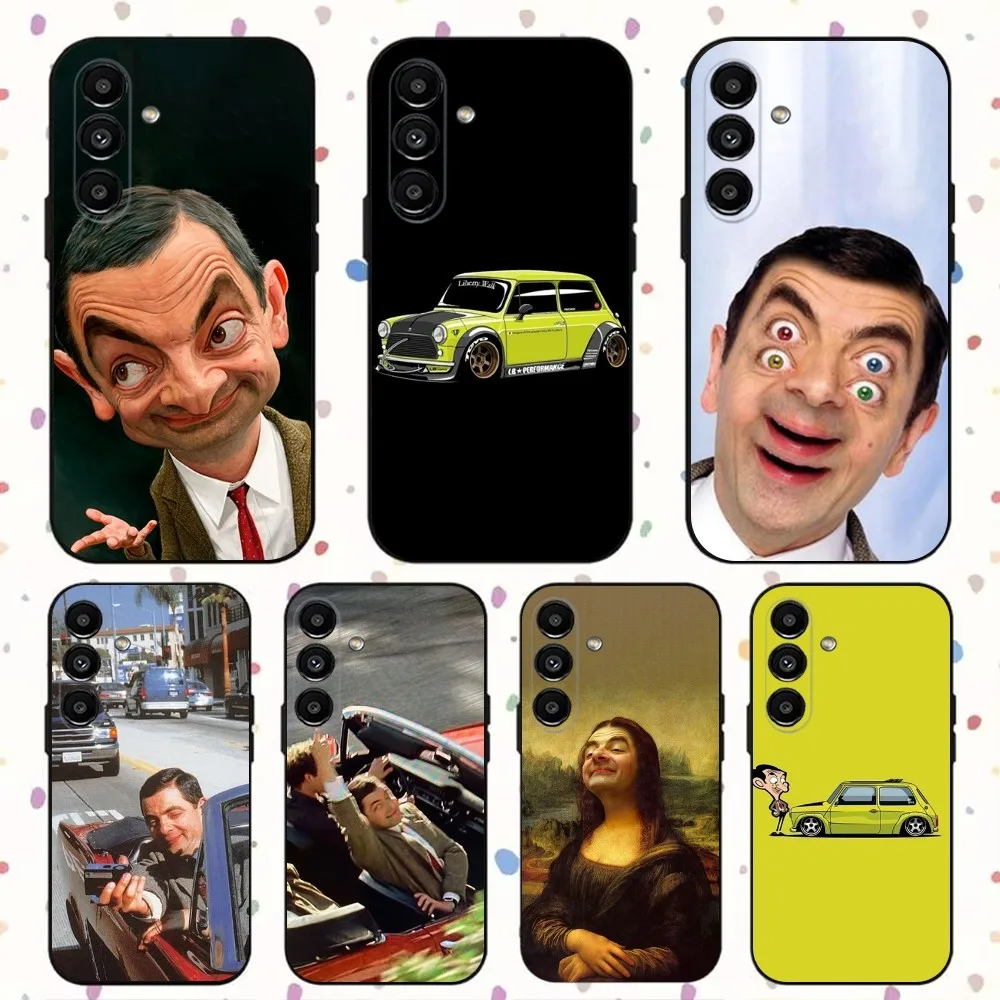 Funny Mr B- BeanS   Phone Case For Samsung S24,S21,S22,S23,S30,Ultra,S20,Plus,Fe,Lite,Note,10,9,5G Black Soft Cover