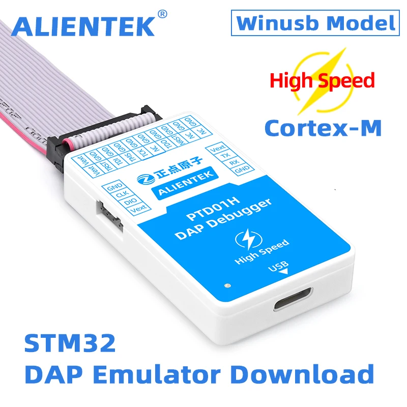 Alientek-emulador Programador Depuração Programação Usb de Alta Velocidade Dap Emulador Stm32 Swd Jtag Vcp Ptd01h