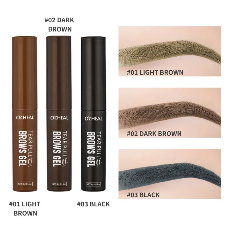 1 Stück abreißbare Augenbrauencreme, wasserfest, schweiß- und make-upbeständig, schaffen eine langanhaltende natürliche Augenbrauenform