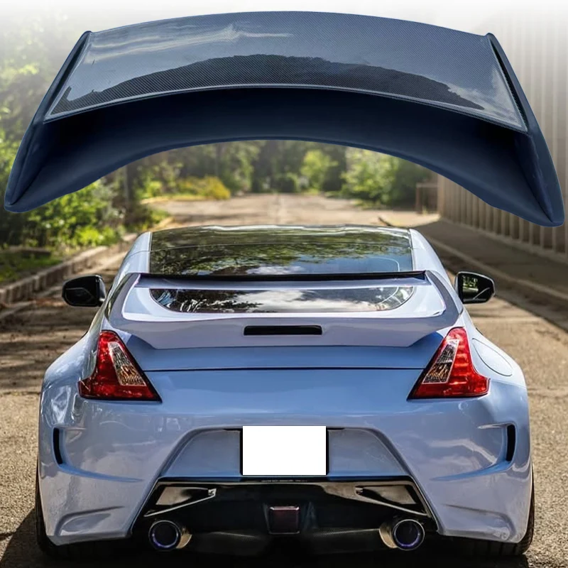 

high-quality carbon fiber spoiler wing rear trunk lid GT style rear spoiler with brake light For 2009-2016 Nissan 370Z Z34