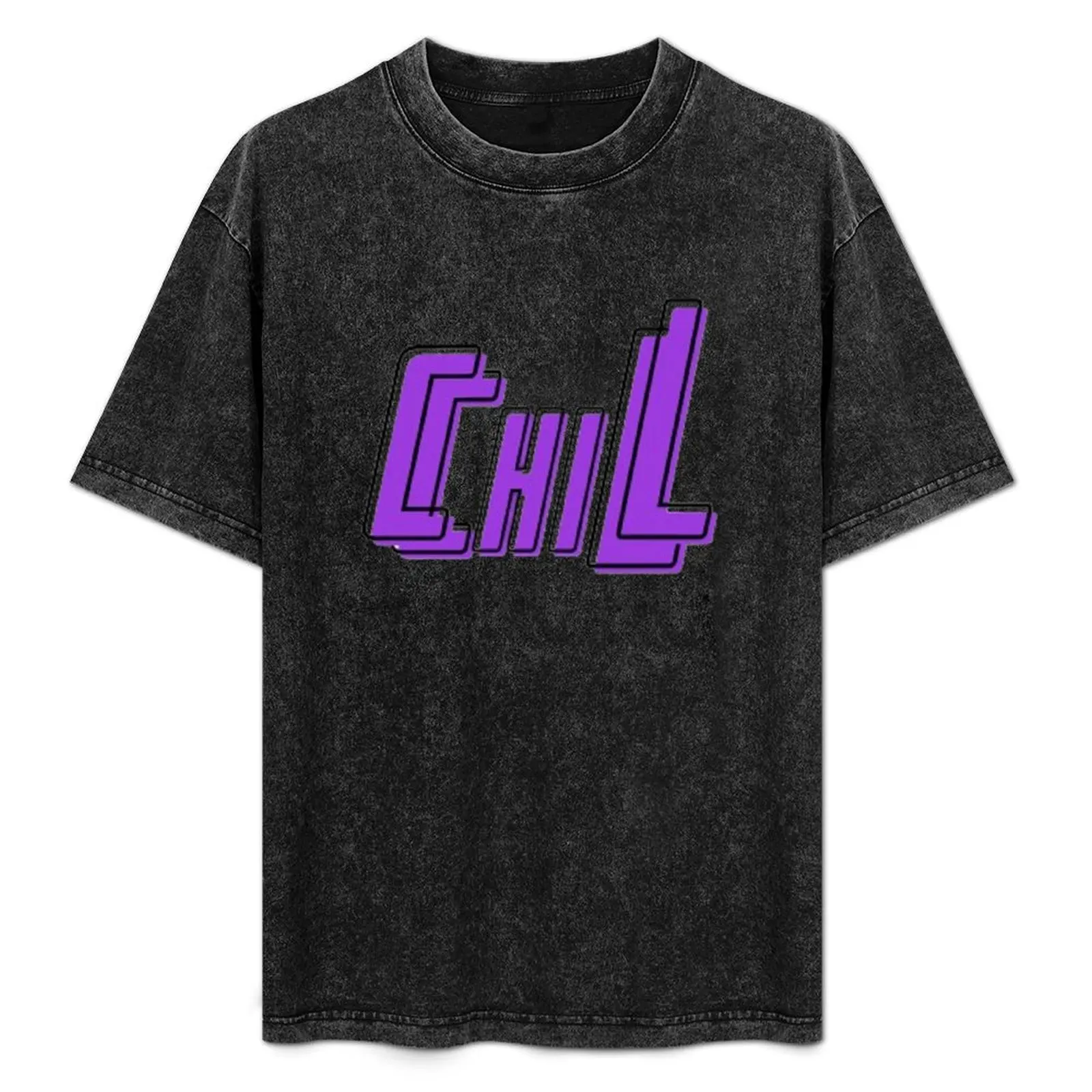 

Chill yourself out T-Shirt Minimalist Plain Crew Neck T-Shirt