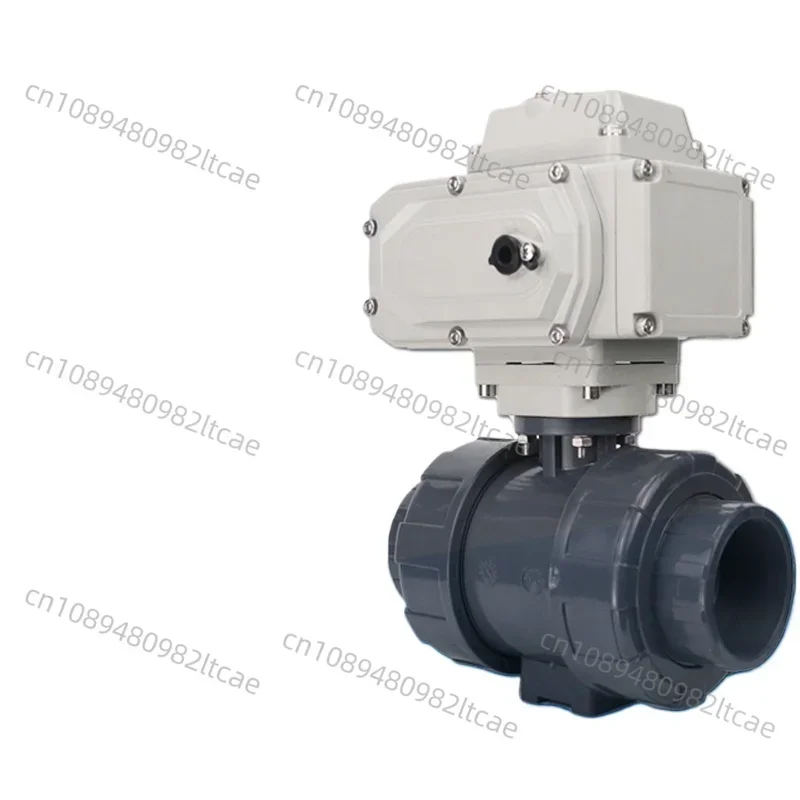 Electric Pvc Ball Valve Q911F-16S Plastic Upvc Ball Valve Acid and Alkali Corrosion Resistance DN32 40 65 80 100