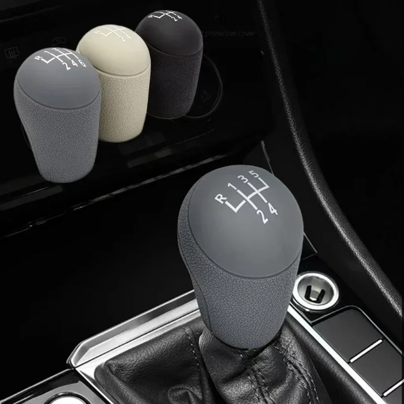 Car Manual Auto Silicone Gear Shift Knob Cover Non Slip Lever Shifter Knobs Case Protector Bump Stick Jarket For VW Golf Jetta