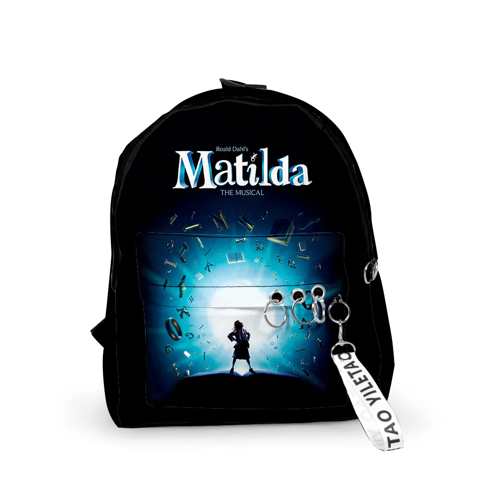 

Roald Dahl's Matilda the Musical Movie Backpack 2023 Casual Schoolbag Travel Bag Harajuku Daypacks Rucksack Unisex Bags