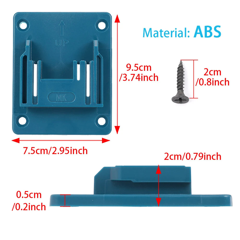 Imagem -05 - Máquina de Montagem em Parede Rack de Armazenamento Suporte de Ferramentas Elétrico Dispositivos de Fixação do Suporte Suporte de Ferramentas Doca Makita Bosch Base de Dewalt