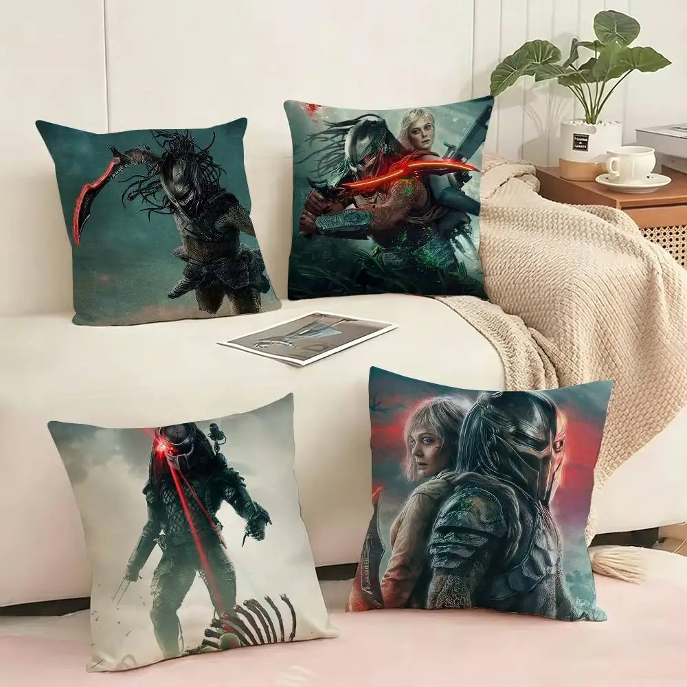 

Movie P-Predator B-Badlands Pillow Case Square Double-Sided Sofa Cushion Cover Bedroom Bedside Pillow Gift