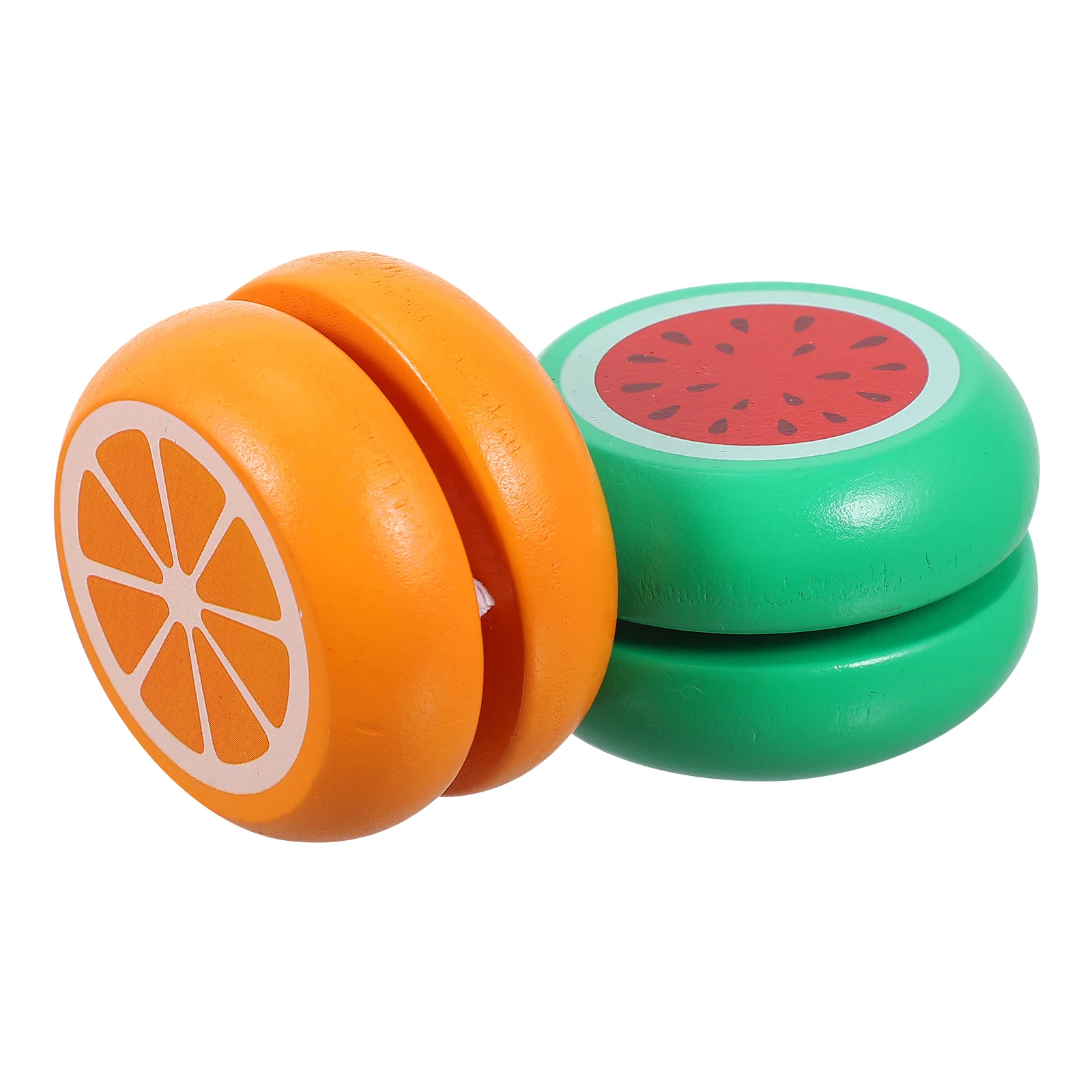 

2 Pcs Wooden Yo-yo Children’s Toys Yoyo Balls Finger Kids Educational Plaything Children's Interesting