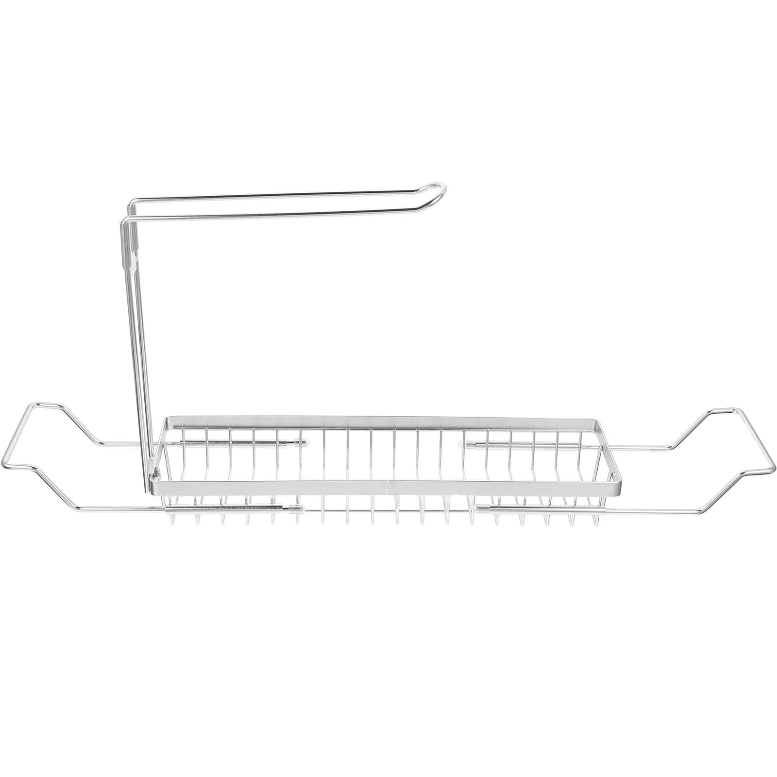 

Telescopic Stainless Steel Silver Adjustable Kitchen Sponge Kitchen Sink Holder Rack Sink Rack Storage Solution
