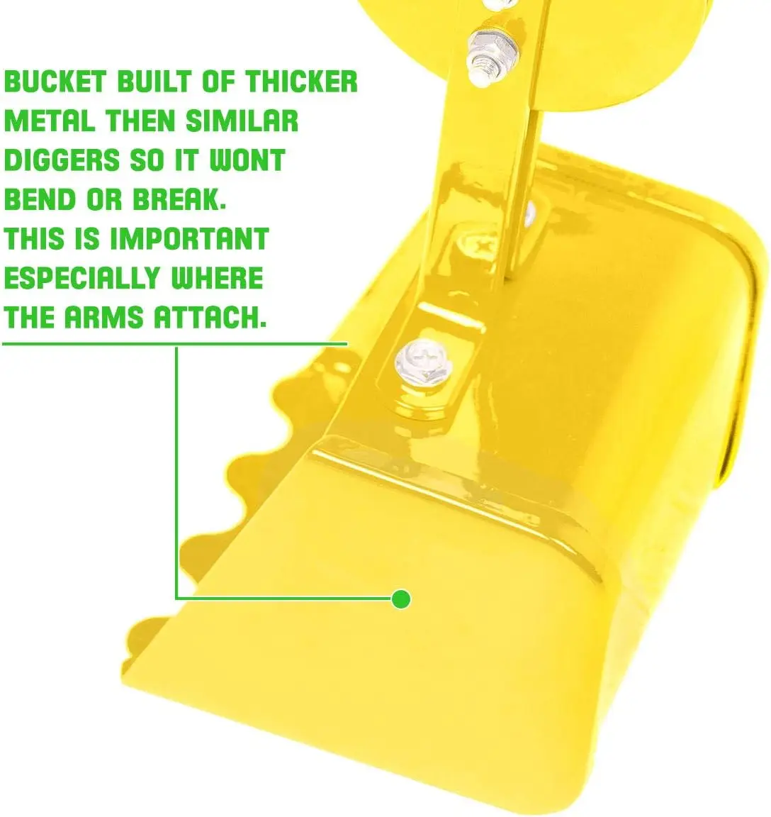 샌드박스 굴착기 장난감, 바퀴가 달린 굴착기, 접이식 놀이터 장비, 구부리지 않음, 핀치 없음, 튼튼한 금속 Ri, 야외 놀이용