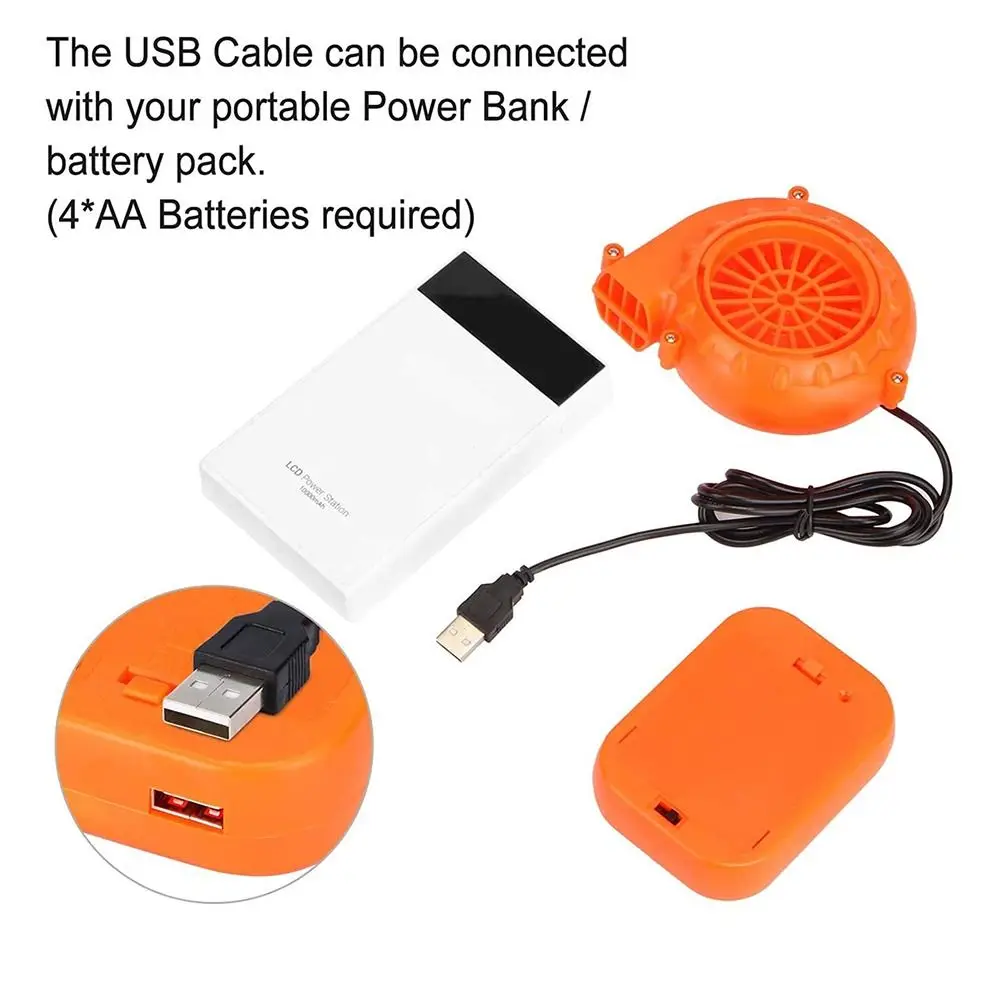 

Replacement Mini Costume Fan Potable Lightweight Inflatable Air Blower Universal Battery Powered Blower Fan