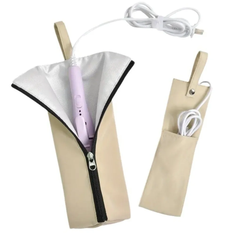 

HighTemperature Curling Iron Bag Waterproof Dustproof Straightener Storage Pouch Heat-Resistant Protective Cover