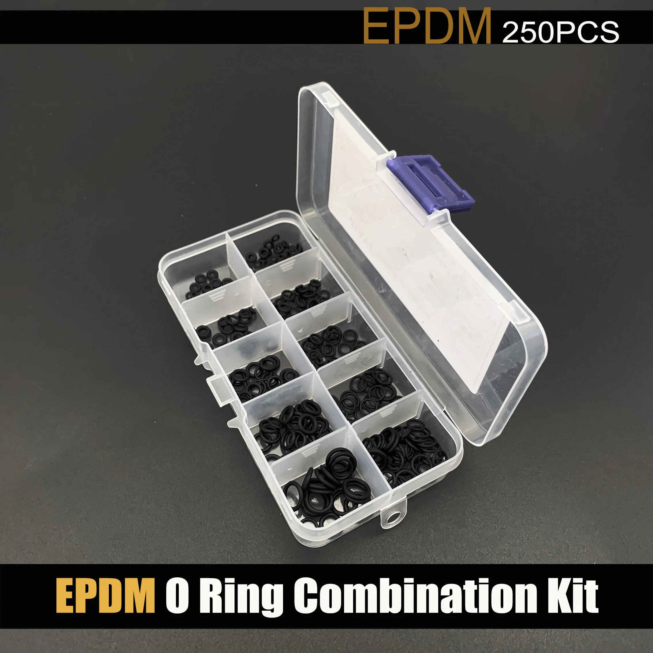 

Комбинированный комплект уплотнительного кольца EPDM, устойчивый к кислотам и щелочам, устойчивый к высоким и низким температурам, черный, озоностойкий уплотнительное кольцо