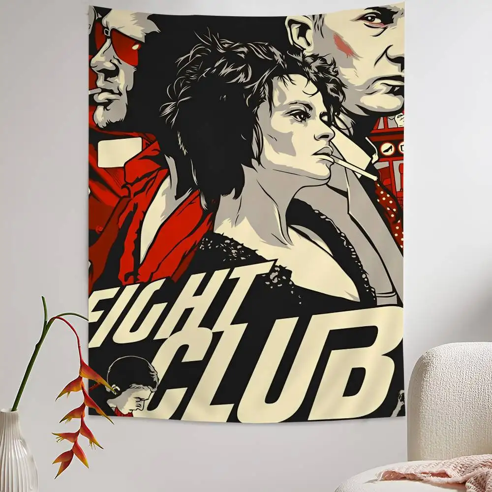F-Fight C-Club Movie Cartoon Tapestry Bohemian Wall Tapestries Mandala Wall Hanging Sheets