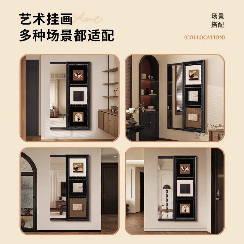 Stereo Medieval Mirror Can Be Blocked and Closed Hidden Full-body Mirror Invisible Full-length Mirror