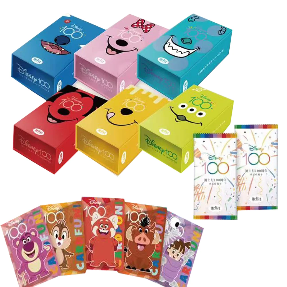 Card Fun Disney Collection Cards Genuine 100th Anniversary Happy Mickey Mouse Peripheral Limited Edition Card Toys Birthday Gift