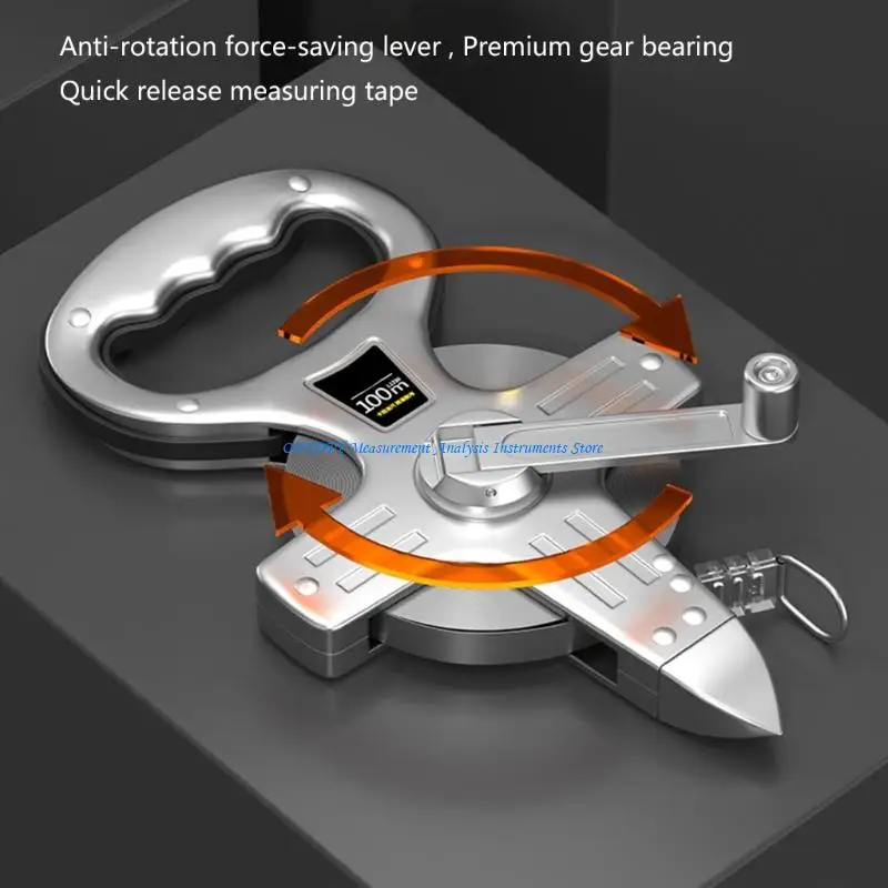 

367D Steel Construction Tape Measure 50m and 100m Option Accurate Site Surveying Tool