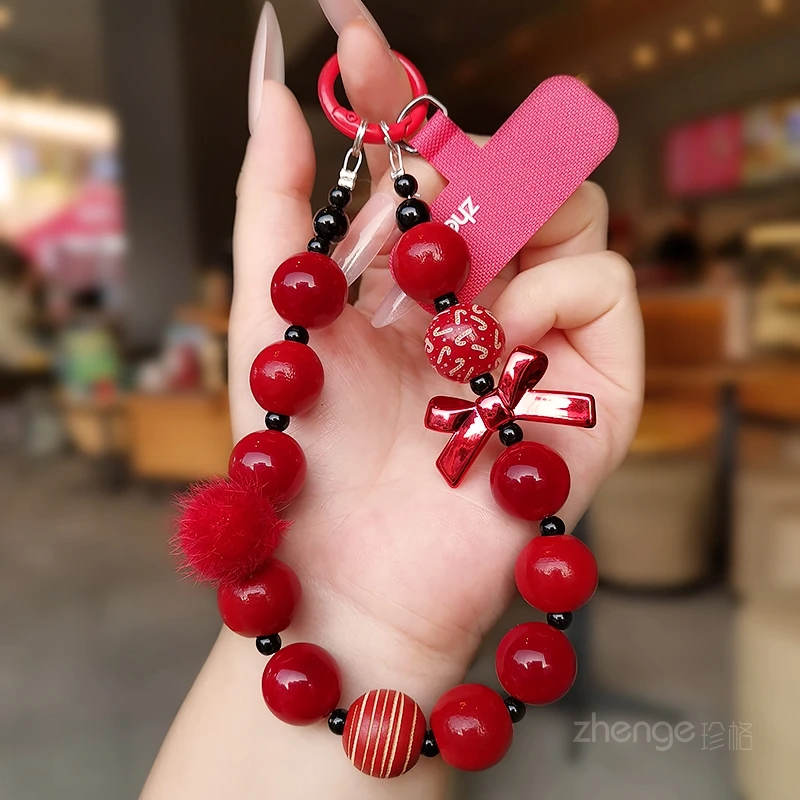 

Новый товар: Мягкий круглый брелок-цепочка для телефона с бантом, женское украшение на запястье, защита от потери, для улицы