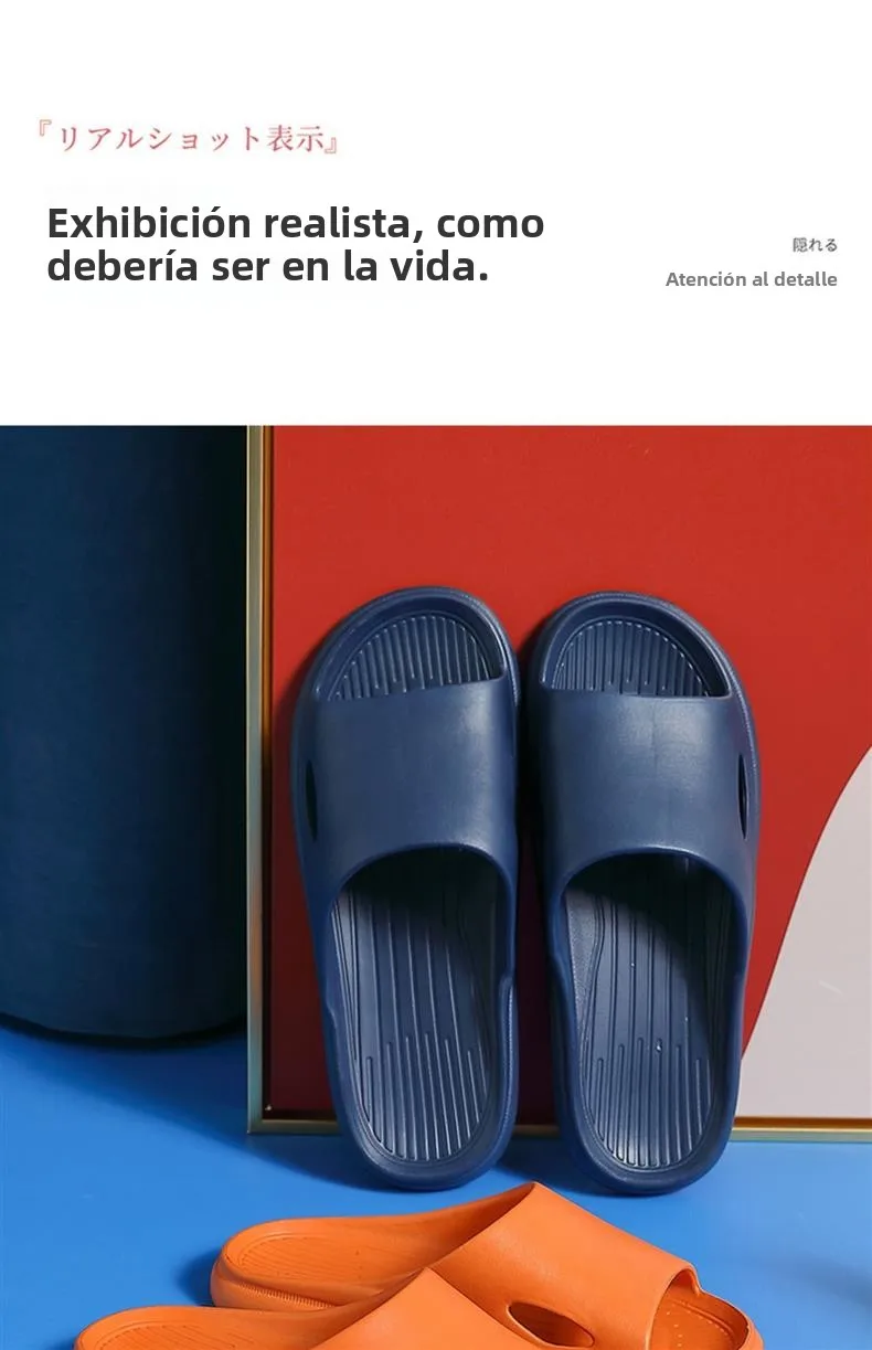 Sandalias de suela suave antideslizantes para interiores y exteriores, zapatillas de verano para parejas, para el hogar, baño...