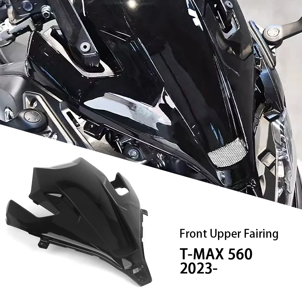 

New Motorcycle Glossy Black Front Fairing Panel Cover For YAMAHA TMAX 560 TMAX560 T-MAX560 T-MAX 560 Upper Cowling 2023 2024