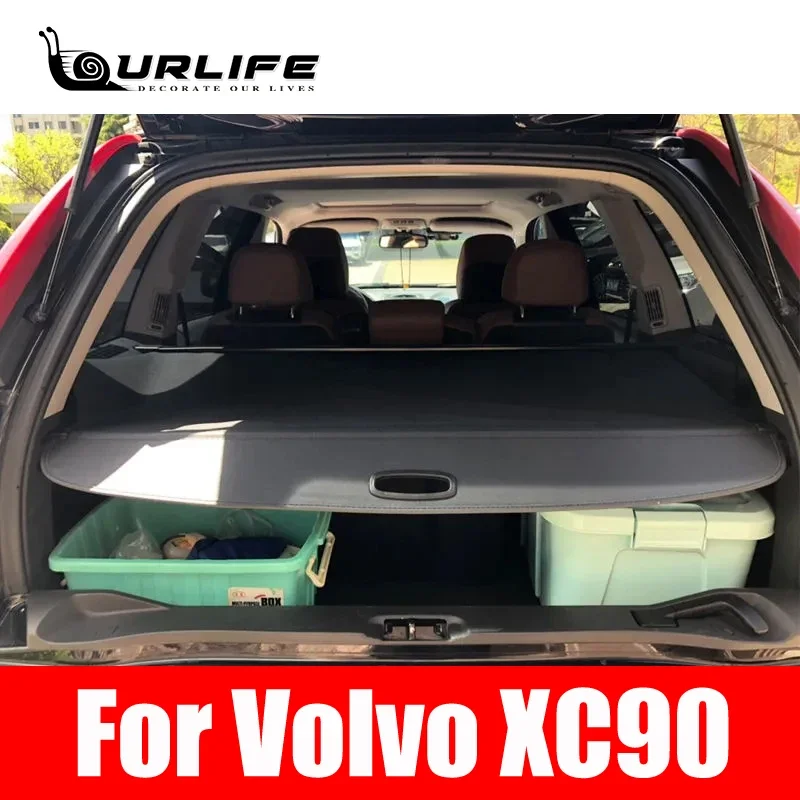 For VOLVO XC90 2015 -2021 2022 trunk cover partition shelter curtain Rear Rack interior car-styling decoration auto Accessories