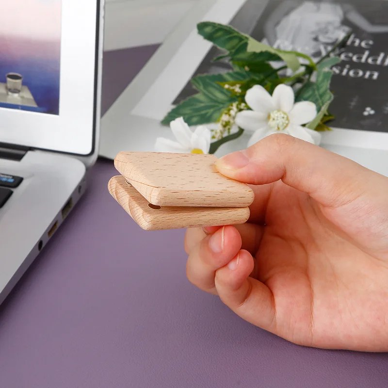 Beechwood See-Saw Magnetic Slider Wooden Fidget Push Sliders Mini Sensory Toy Sound Wave Decompression EDC Adult ADHD Autism Toy