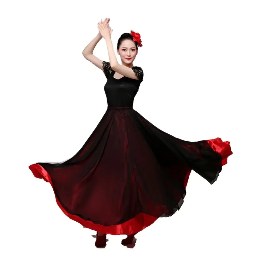 Gypsy Flamenco Dance Skirt Spanish Dance Clothing Women Performance Dress Belly Dance Costumes