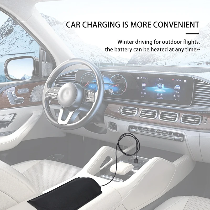 Batterij Verwarming Tas Voor Dji Mini 3 4 Pro/Mini 2 4K/Mavic 3/Air 2/Avata 2 Batterij Verwarming Tas Brandwerende Opbergtas Accessoires