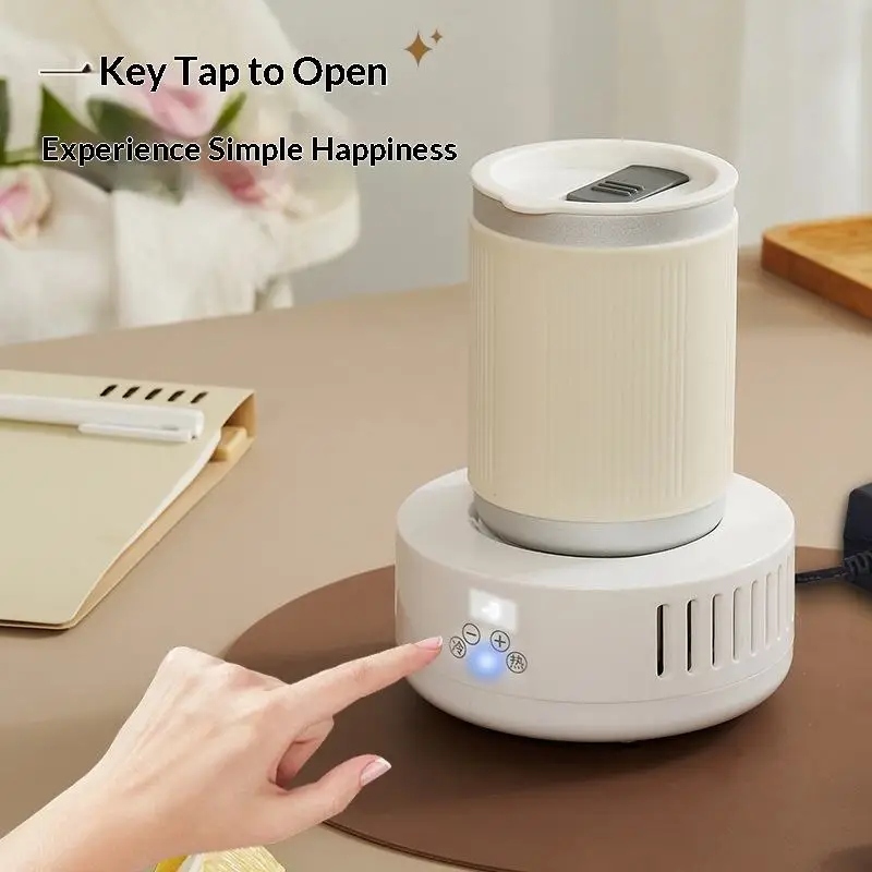 Smart Heating & Cooling Cup with Digital Display Rapid Chill Coaster for Drinks Cooling Cups with Temperature Control Pad