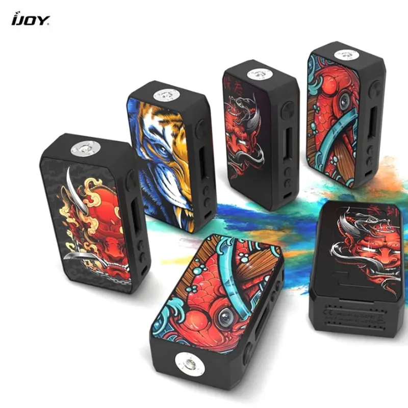 Oryginalny IJOY Cigpet Capo MOD 1-126W 0.05-3.0ohm przez podwójny 18650 wątek 510 baterii Vape Box Mod wyświetlacz LED elektroniczny papieros