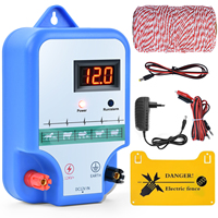 15KM 6.2Miles 2J Electronic Fence Kit Electronic Fence Charger for Livestock Sheep Cattle Horse Poultry Fence Tool