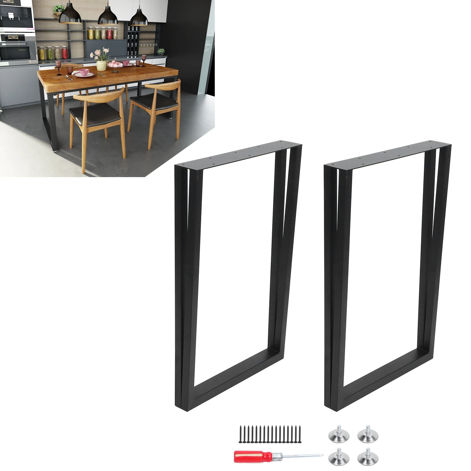 Wrought Iron Table Leg Modern Desk Legs for Dining Furniture Coffee Bench Tables