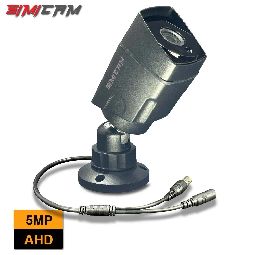 

Супер 5MP AHD камера металлическая CMOS 2560(H)* 1920(V) Наружная Водонепроницаемая цилиндрическая камера безопасности ИК светодиоды ночного видения CCTV
