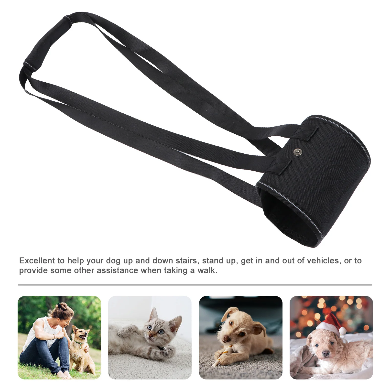 

Oxford Cloth Pet Lifting Adjustable Dog Support Sling Comfortable Walking Pet