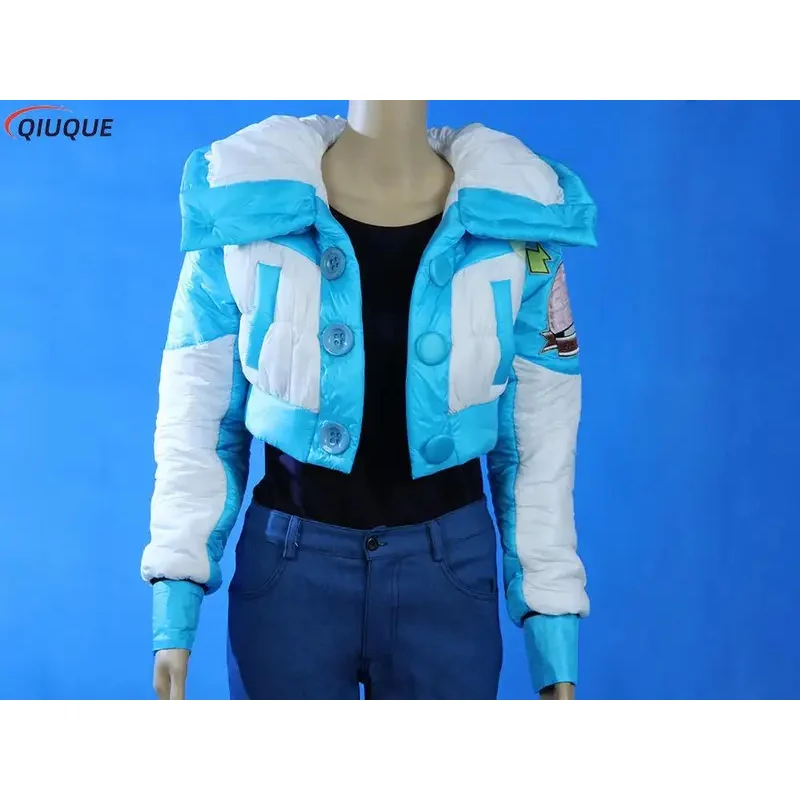 Anime Dramatical Murder Cosplay DMMD Seragaki Aoba Cosplay Costume Down Jacket Coat Tops Pants Gloves Shoes Cover Women view 4