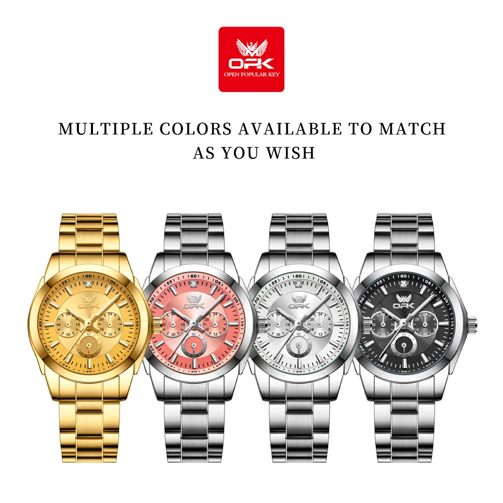 Женские Водонепроницаемые кварцевые часы в стальной полосе