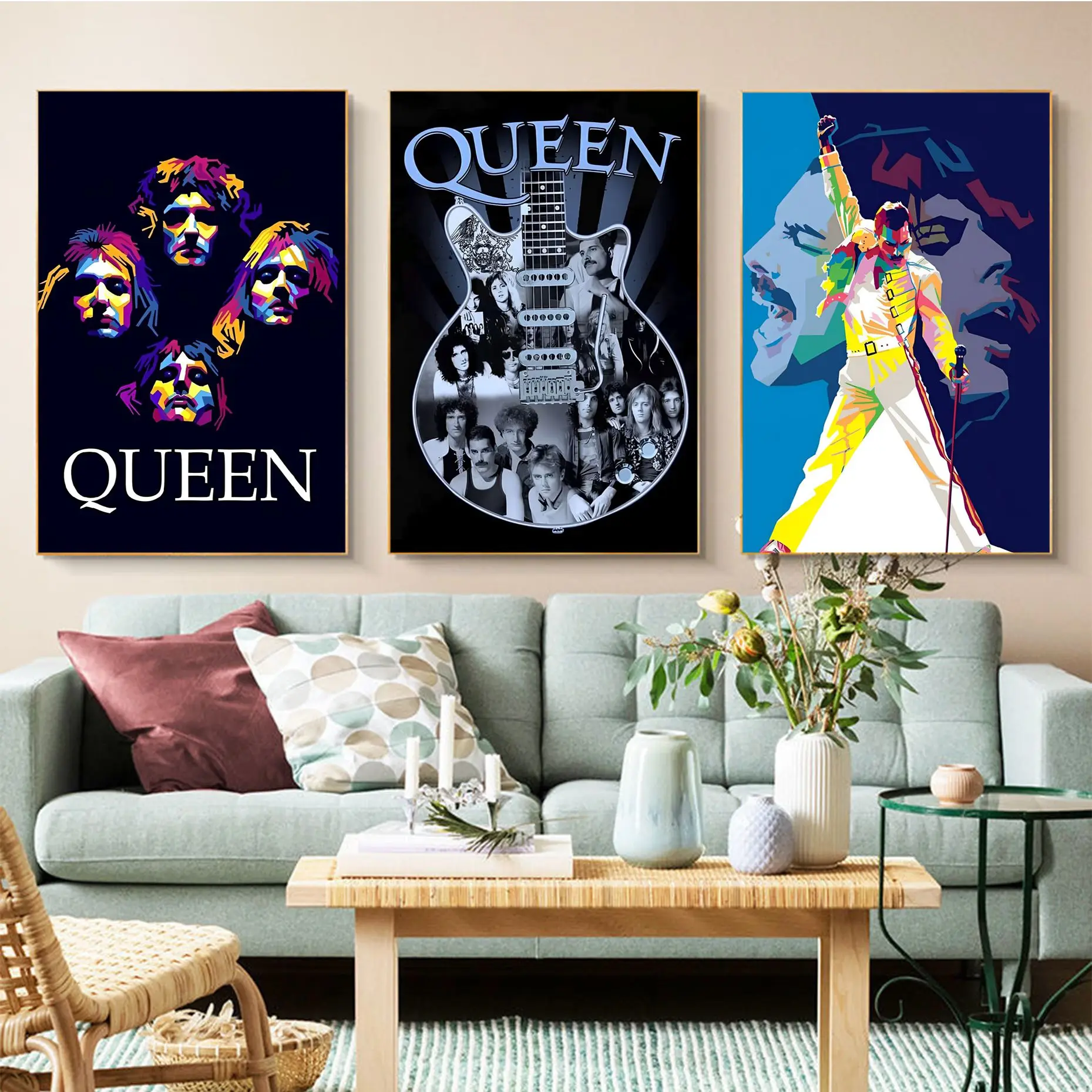 

Fashion Band Queen Freddie Mercury Classic Anime Poster HD Quality Poster Wall Art Painting Study Wall Decor