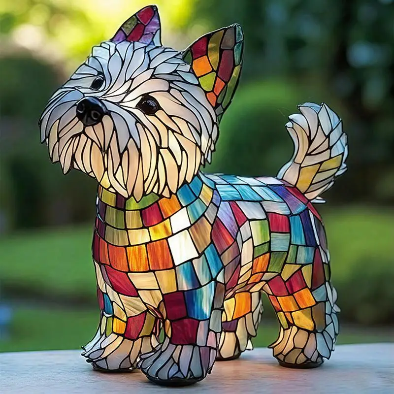 Dog Shape Bedroom Resin Night Light Rechargeable LED Ambience Dachshund Lamp For Bedside Shelf Children Room Home Decorations