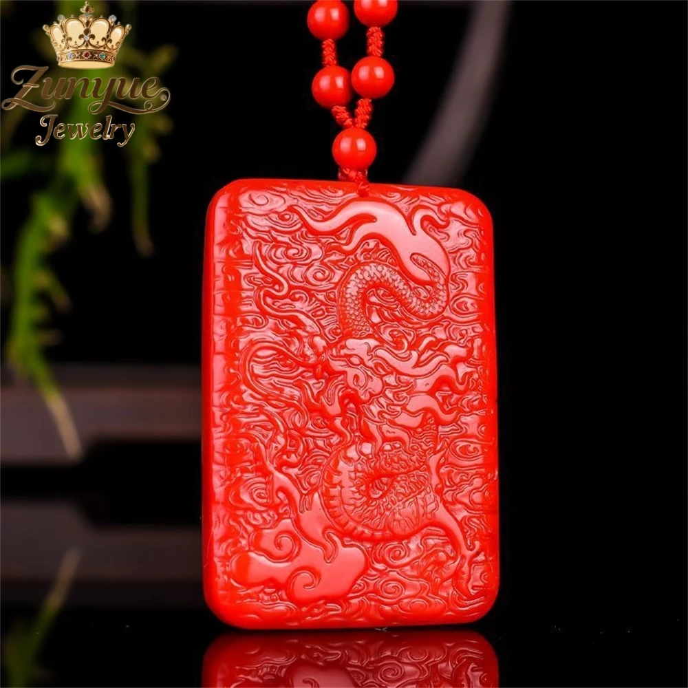 

Natural Hetian Jade Domineering Dragon Pendant Luxury Quality Jewelry Fashion Jewelry Exquisite Elegant High-End Charms Popular