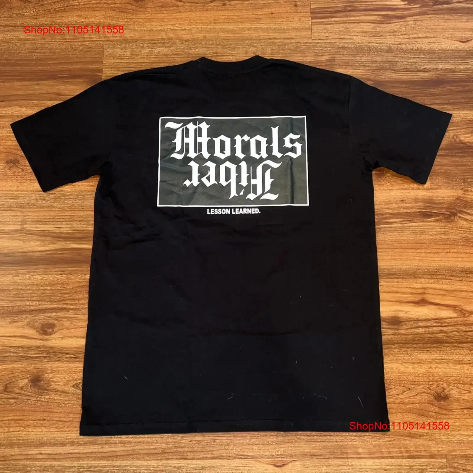 

Mens Morals Fiber T Shirt Black Size XL Street Wear vintage Washed Top For Everyday Wear Slightly Stylish Unisex Casual Soft