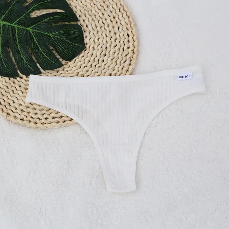 6pcs Cotton Thong Pants for Women with Low Waist Sexy Invisible and Traceless Temptation T-shirts image 5