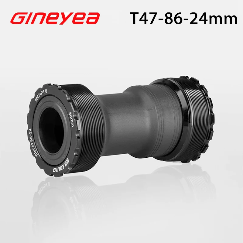 Gineyea Bicycle BB T47 Threaded Bottom Bracket Inner Diameter 47mm Width 86mm For 24MM Cranksets Central Axis Road Bike Parts