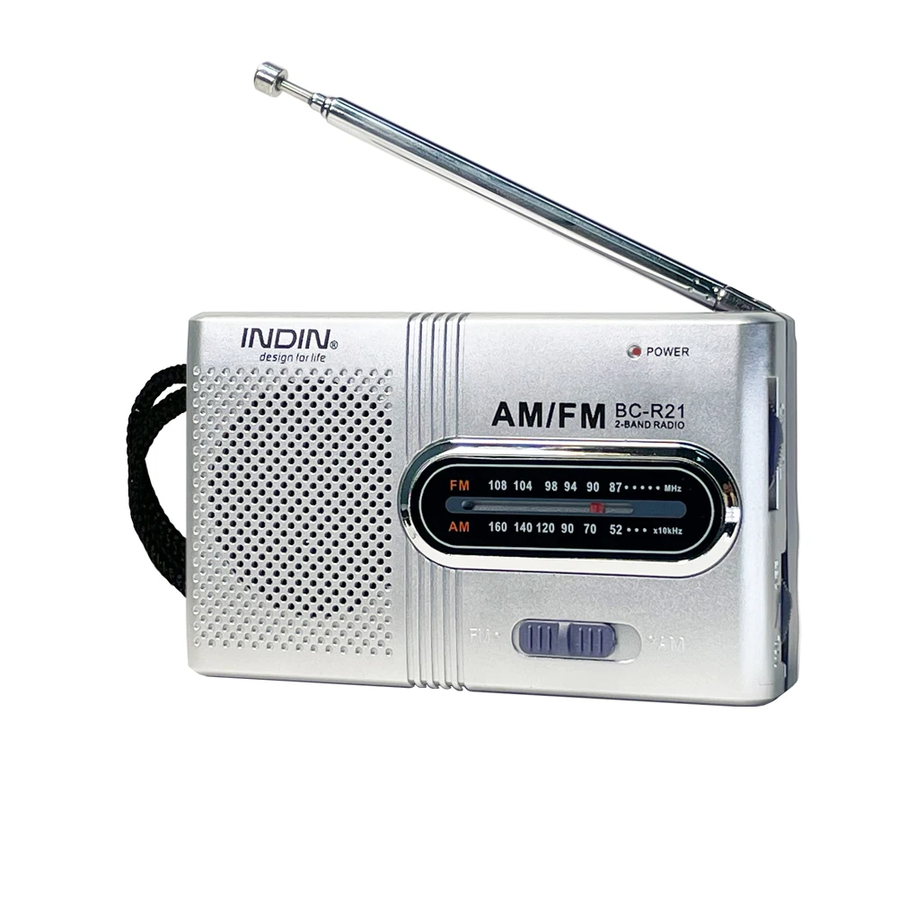 Radio portable à transistor AM FM avec haut-parleur, cadeau idéal pour la famille, adapté à l'intéri