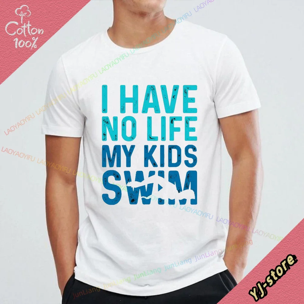 100% Baumwolle Herren Kleidung Schwimmen Lustige Idee Y2k Männer T-shirt Kurzarm T männer Shirts Tops Harajuku Streetwear Top Frauen