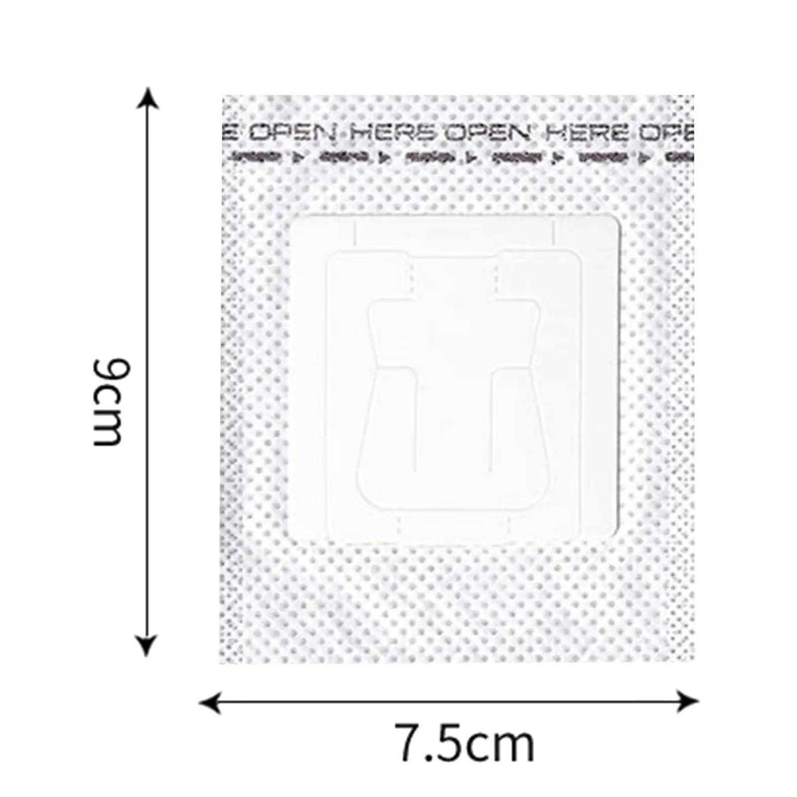 50 ชิ้นแขวนหูกระดาษกรองกาแฟ,ถุงกรองชาแบบใช้แล้วทิ้ง,แบบพกพาเทบนถุงกรองกาแฟ