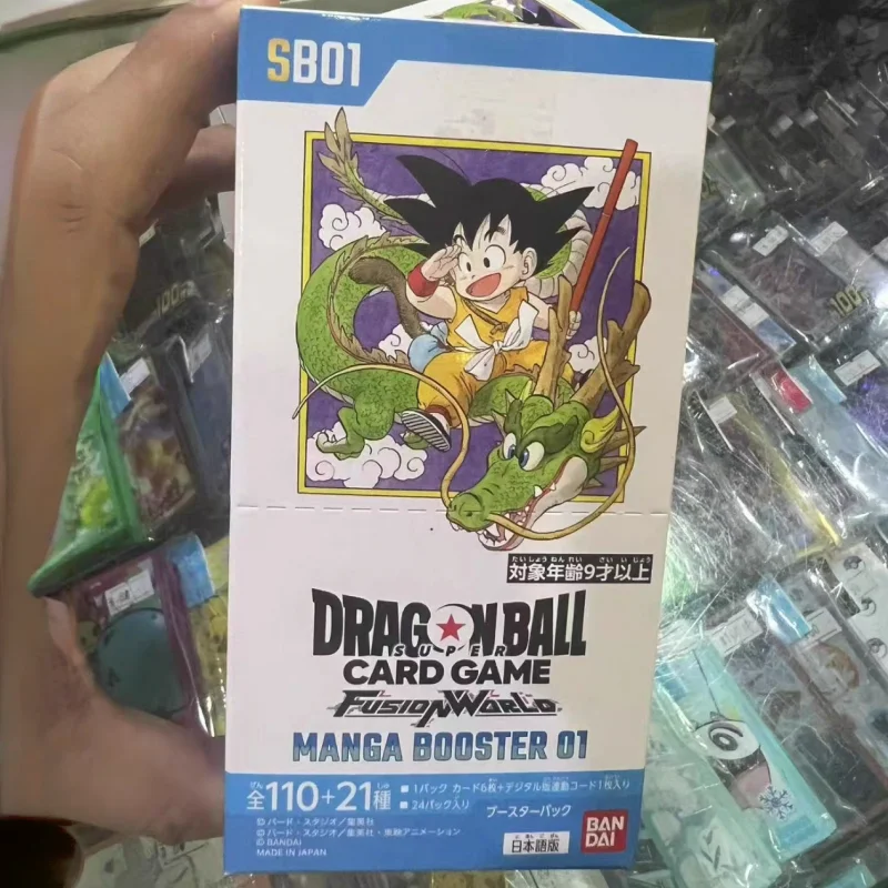

Bandai Dragon Ball Manga Booster 01 Fusion World Series TCG Игровая карта Версия к 40-летию Аниме Коллекционные предметы Модная игрушка