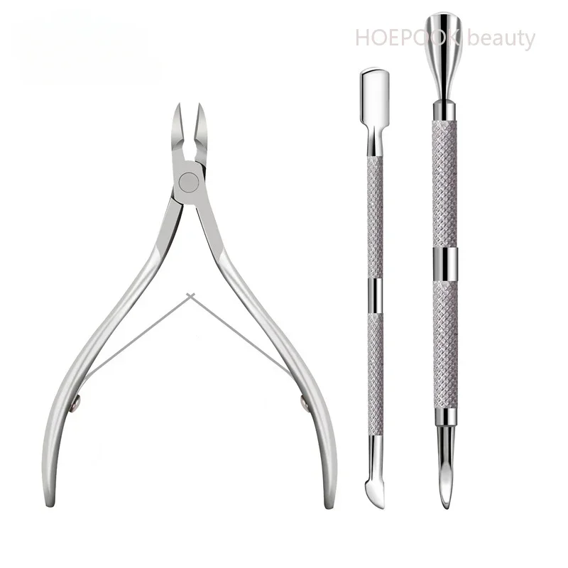 

3 in 1 Professional Nail Art Cuticle Scissors Precise Cutting Pedicure Tools Beauty Tool Dead Skin Pliers Versatile Convenient